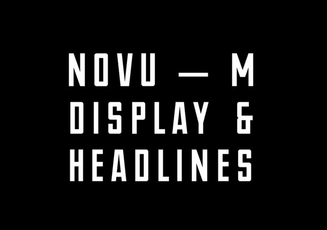 NOVU-M: Modern Uppercase Typeface