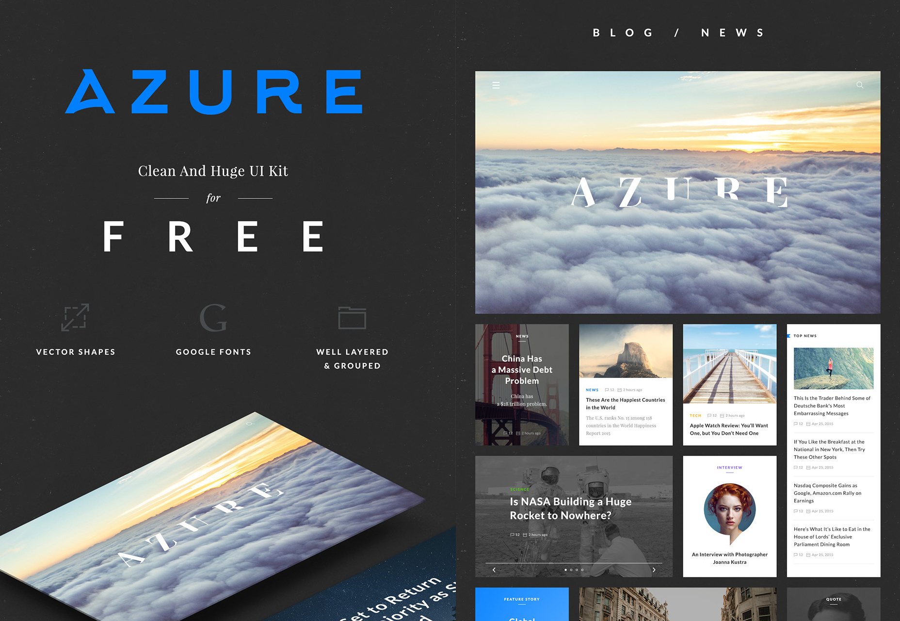 Azure Free UI Kit