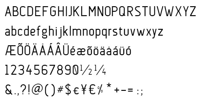 Anson: Sans Serif Aircraft-inspired Font