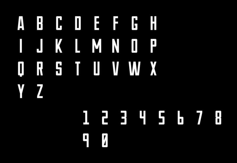 Novu-M: Narrow Futuristic Typeface