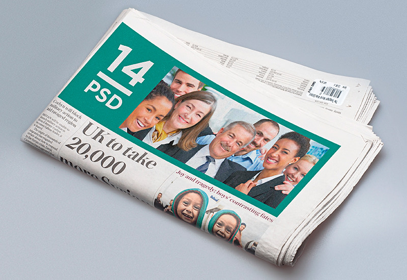 Newspaper Design Inclusion Mockup