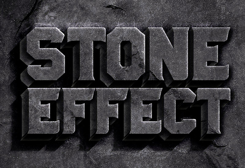 Stone Photoshop Text Effect 