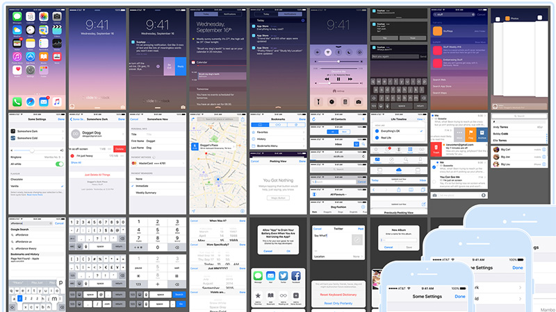 iOS 9 UI Kit