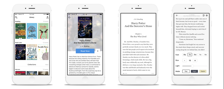 iOS Book Reader App