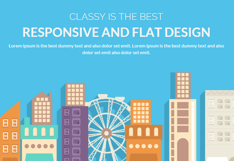 ClassyLite: Flat Business WordPress Theme