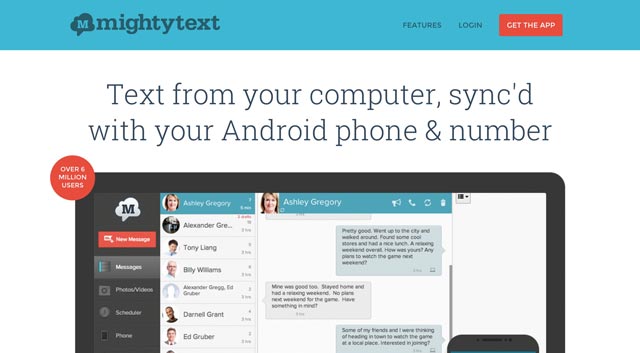 MightyText Website