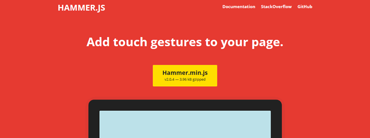 Hammer.JS - Javascript library for multi-touch gestures