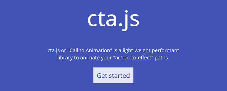 cta.js a lightweight library for animating