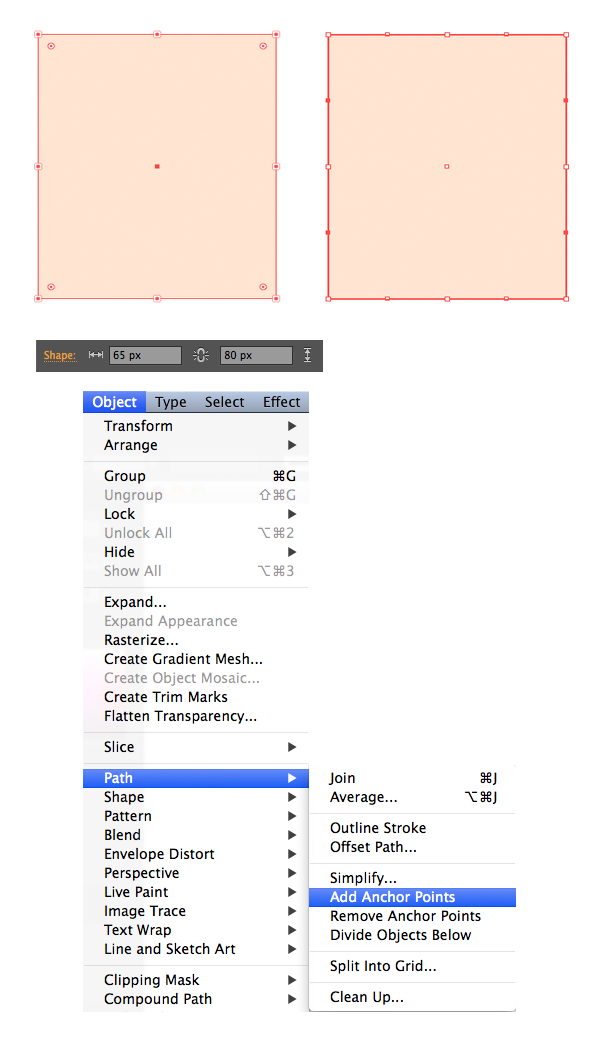 make a head from rectangle 1