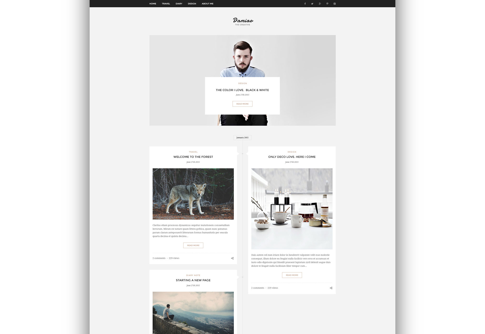 Damiao: Clean and Minimal Multi-layout PSD Template