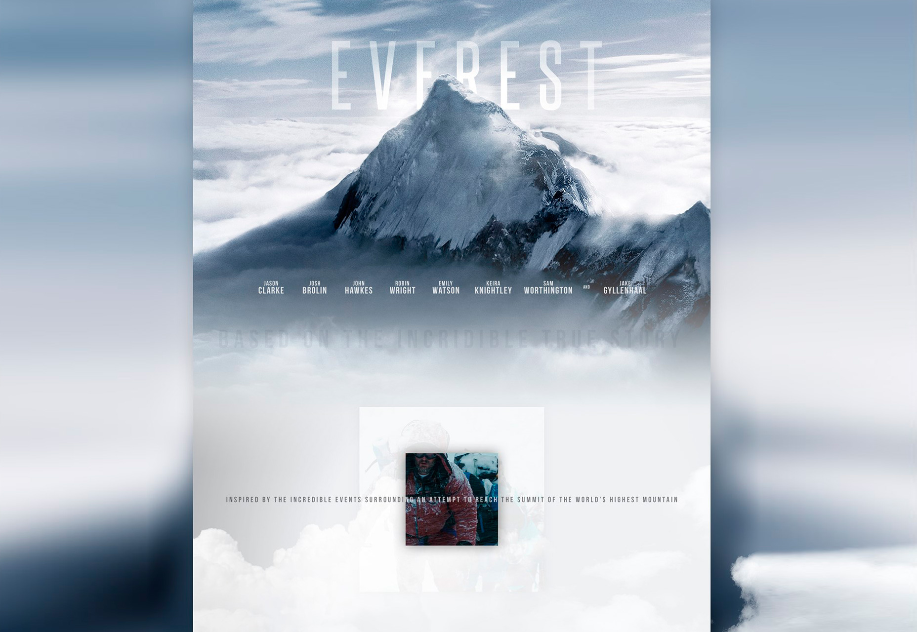 Everest: Movie-Inspired PSD Web Template
