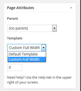 How to activate a WordPress page template