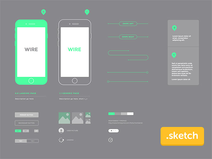 Wireframe kit freebies