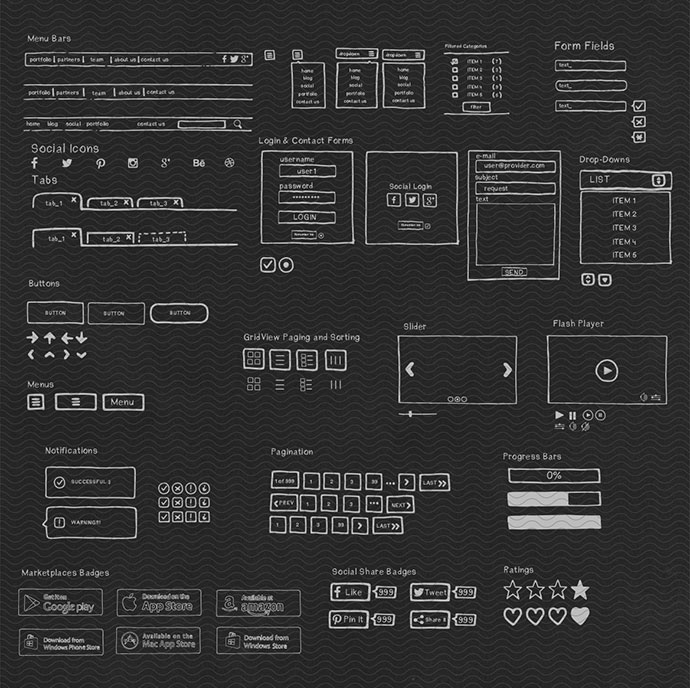 Handmade UI Kit