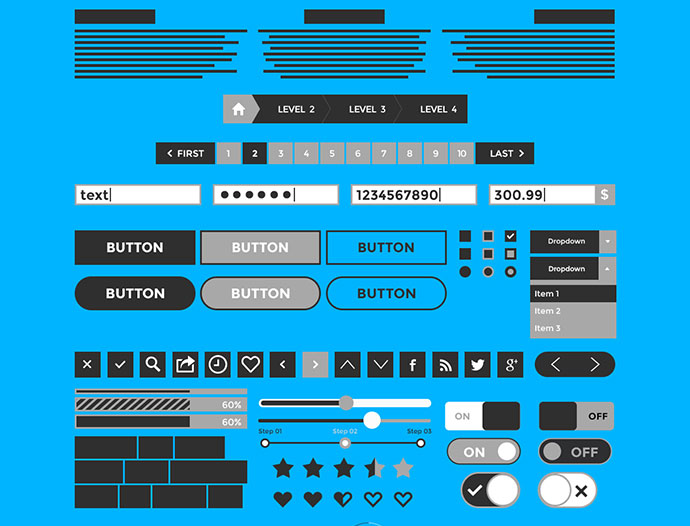 Wireframe & Mockup UI Kit