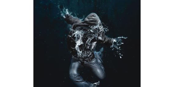 Create amazing water-drenched photomontages