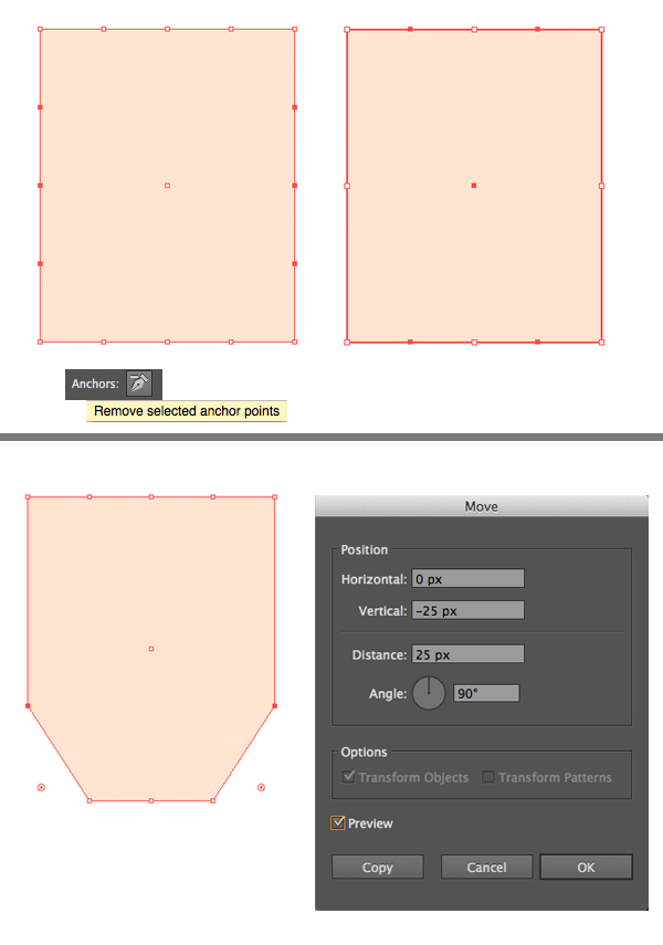 make a head from rectangle 2