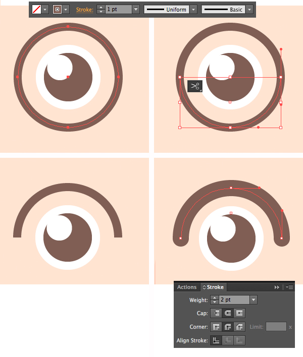 make a brow from a circle 1