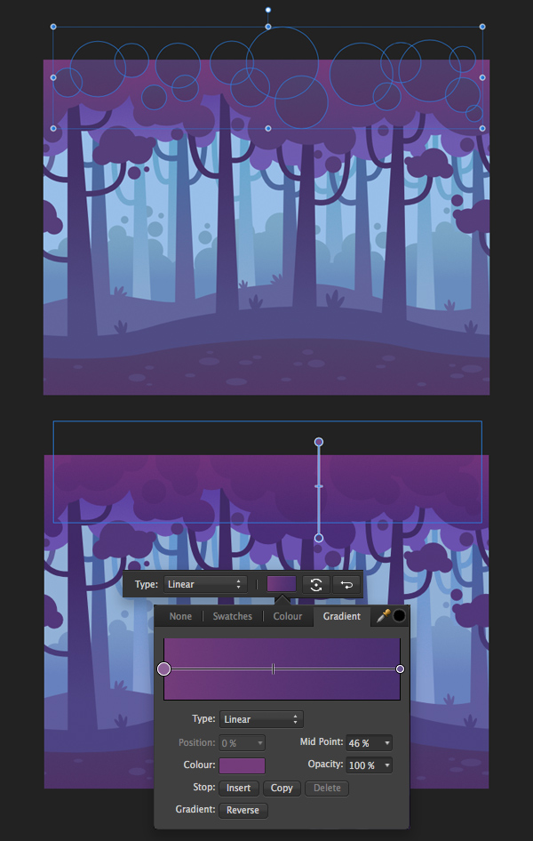 add more details to the trees