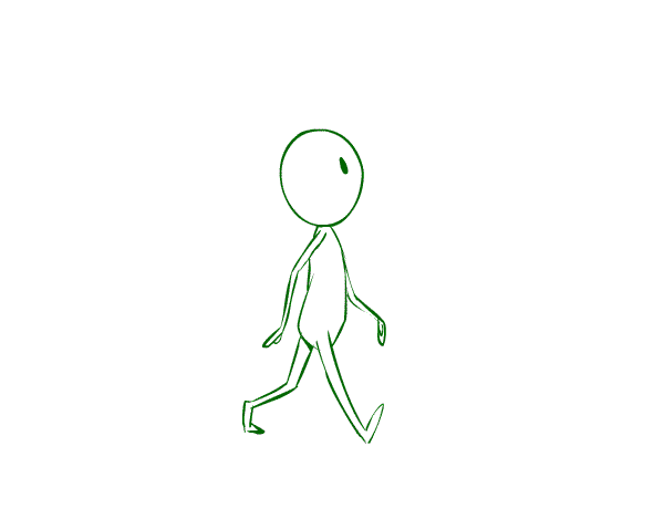 walking person animation clipart