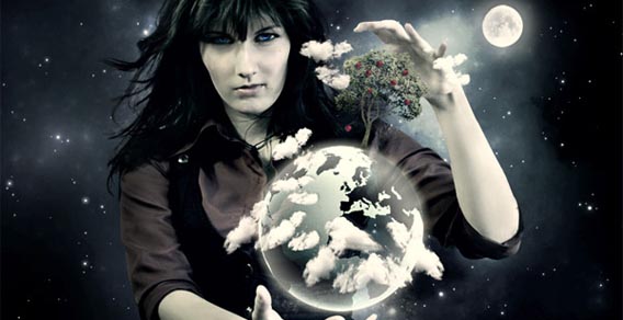 Blend a Planet Transparently into a Photo Manipulation