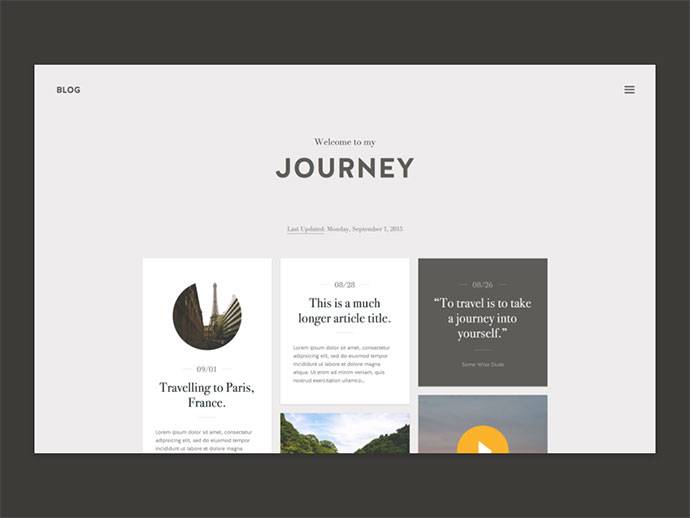 Journey - Blog Theme