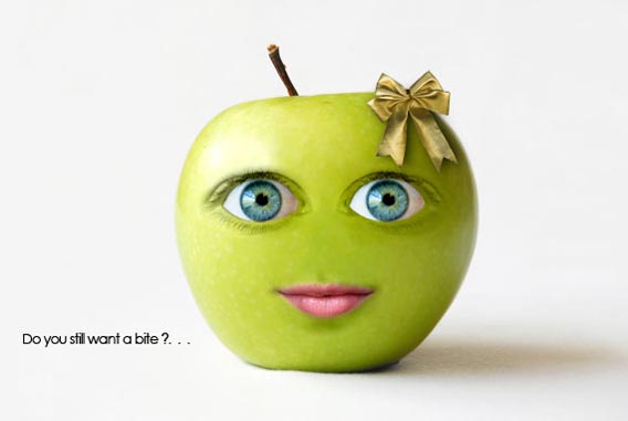 How to Create a Cute Green Apple Photo Manipulation