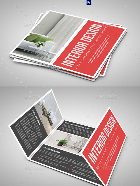  Square Gate fold Brochure-Interior Design 