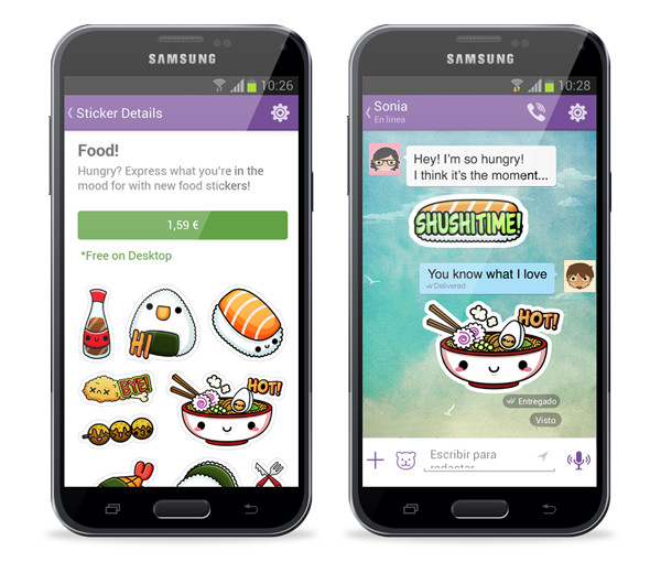 Vibers Kawaii Food Stickers