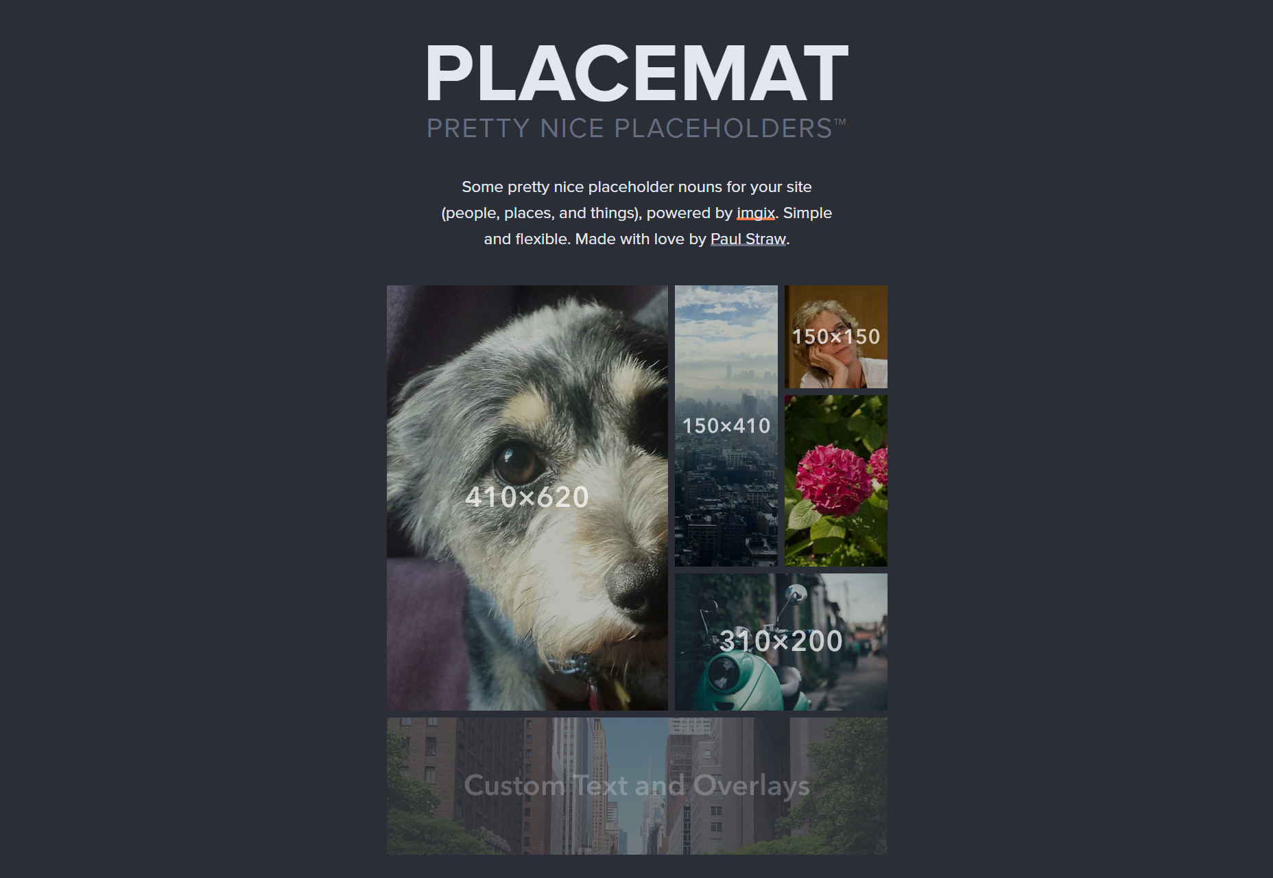 Placemat: Pretty URL Image Placeholders