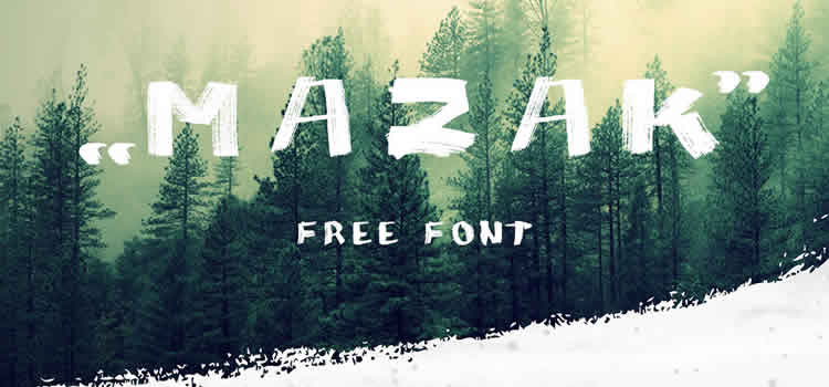 Mazak Brush Font