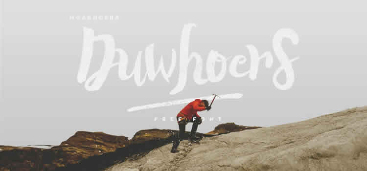 Duwhoers Brush Font