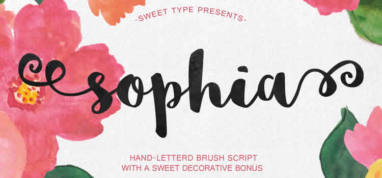 Sophia Hand-Lettered Brush Script