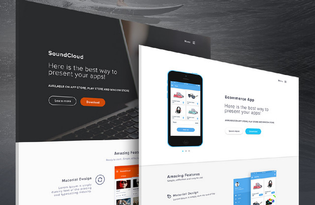 2 style landing page