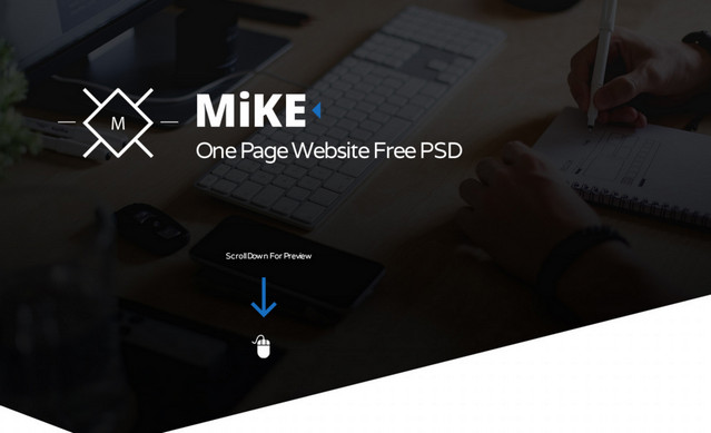 one page website