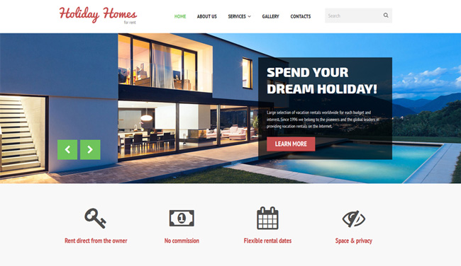 holiday-homes-rent-template
