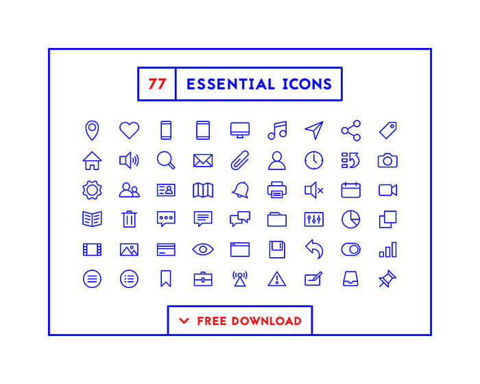 77 Essential Icons