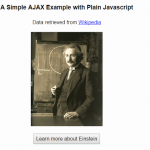 An Example of AJAX with Vanilla Javascript