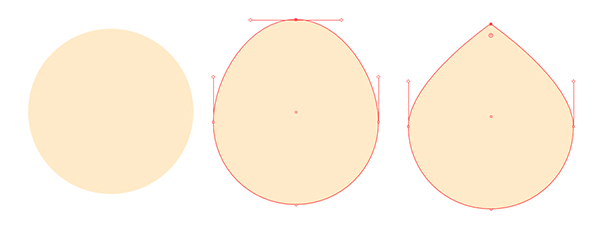 Convert a circle into a cute peach bun shape