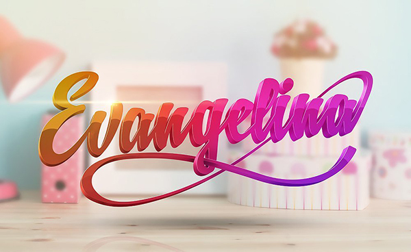 Alexander Wright shared his gorgeous result from a 3D type tutorial by  Matthew Harpin