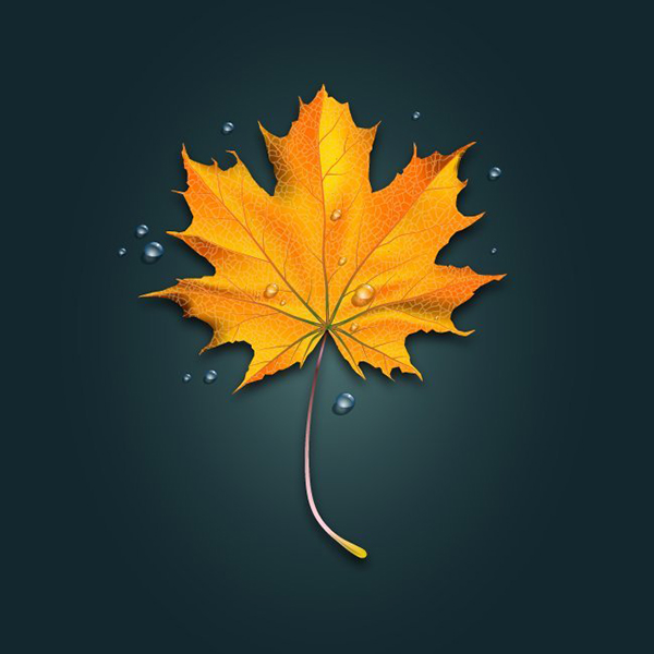 JooYoonChung commented with their own take on a realistic fall leaf tutorial by Iaroslav Lazunov