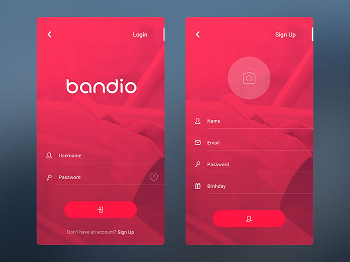 Mobile User Interface Login Form Design Inspiration Idevie