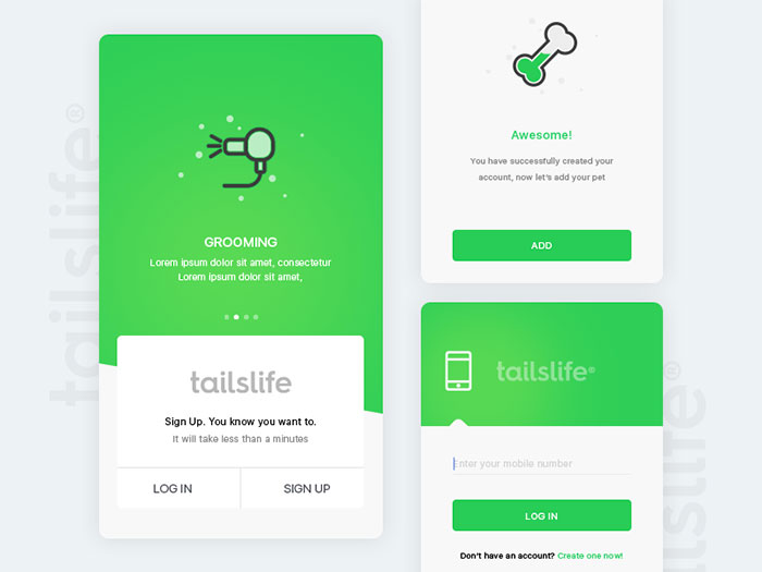 Tailslife: Login