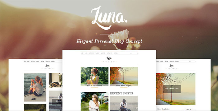 LUNA - Personal Blog Concept