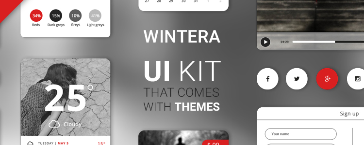 Wintera Free UI Starter Kit PSD