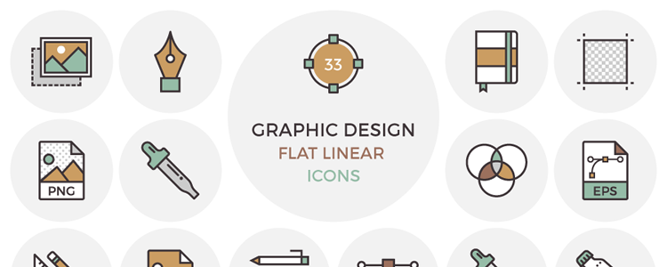 Flat Graphic Design Icons EPS AI PSD PNG SVG