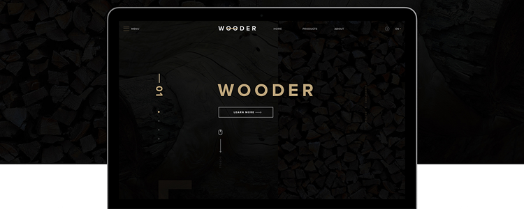 Wooder Web Template PSD