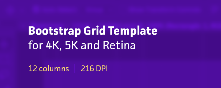 Bootstrap Grid Template PSD
