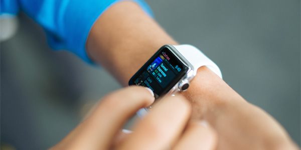 An Apple Watch is often used on the go