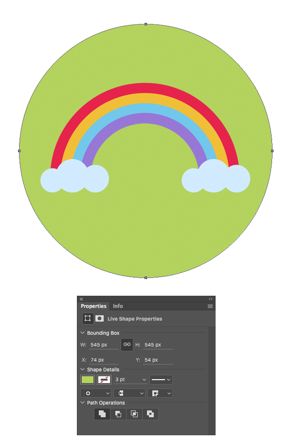 create the circle icon base